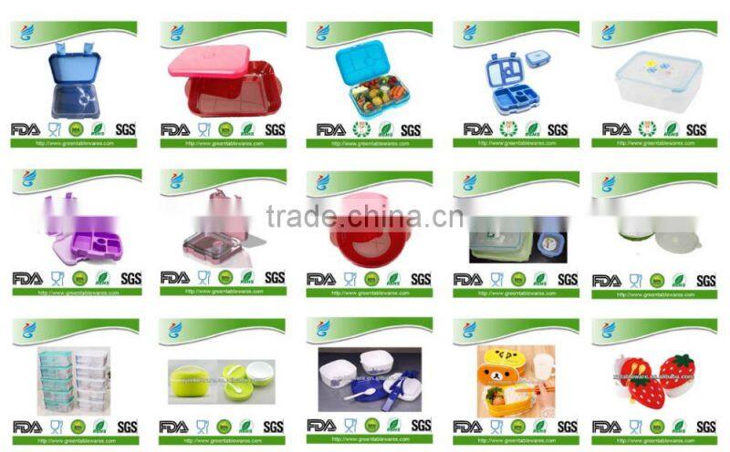 Life Valley Child Lunch Box Microwave Bento Food Container Case Snack Box