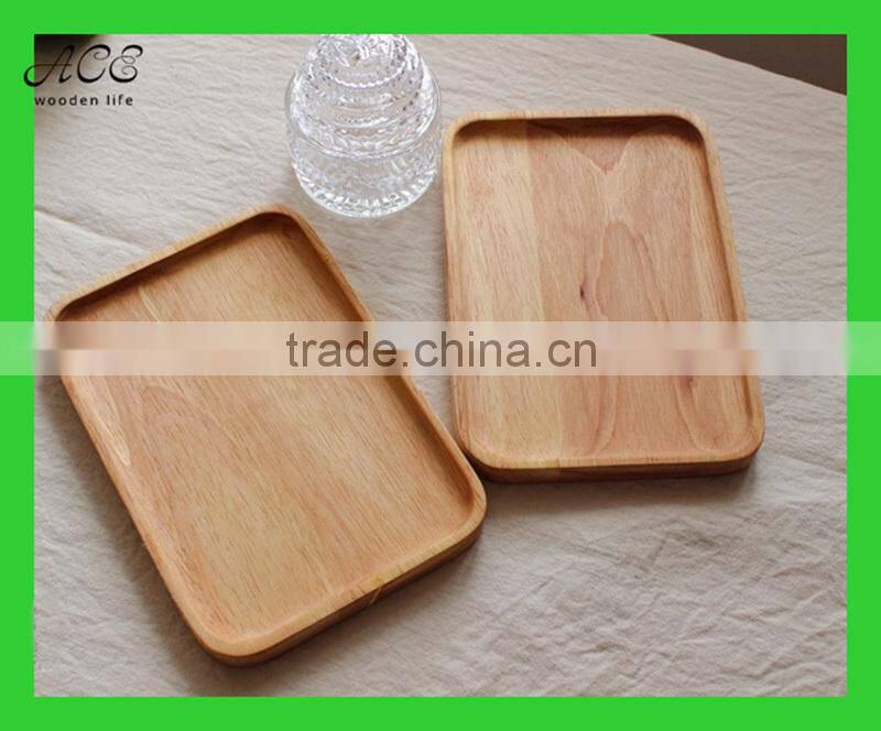 Custom rectangle wood tray