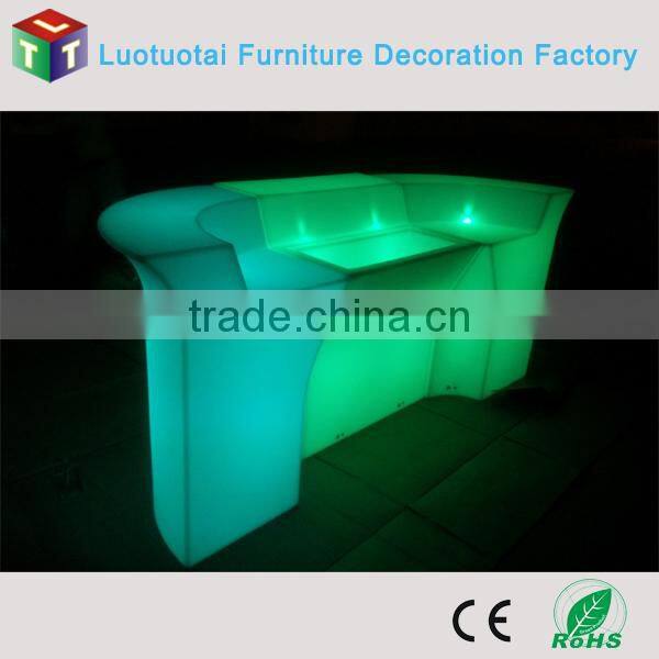 RGB Decorative color change led furniture /bar table with multicolor change