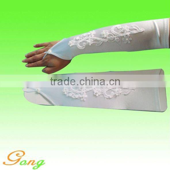 Hot sell party gloves with satin