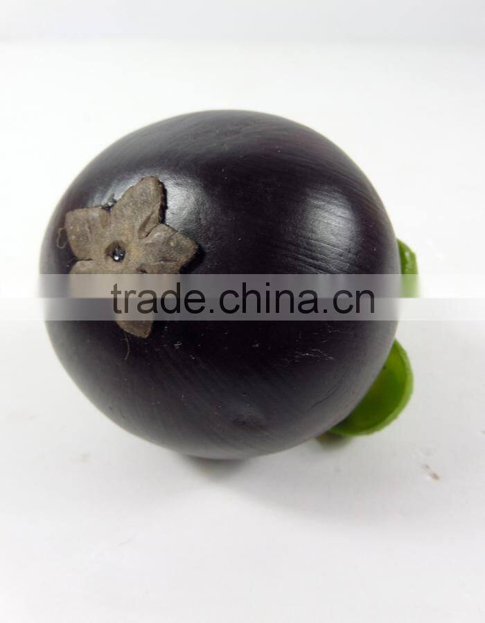 artificial plastic mangosteen for decoration fake fruit