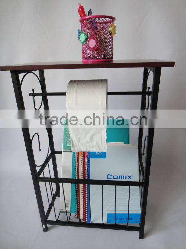 RH-4625 New MDF top Gramercy Scroll Design Bathroom Metal Table