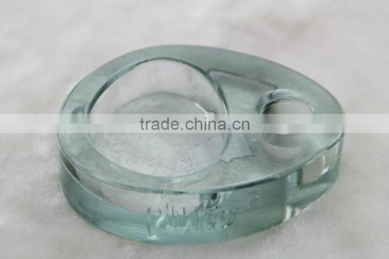 clear glass ashtray, oval shaped glass ashtray ,glass ashtray