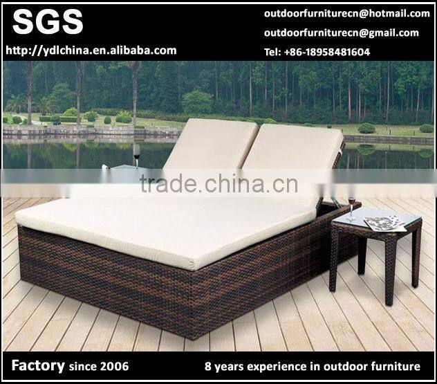 SGS HDPE rattan wicker outdoor cube garden set