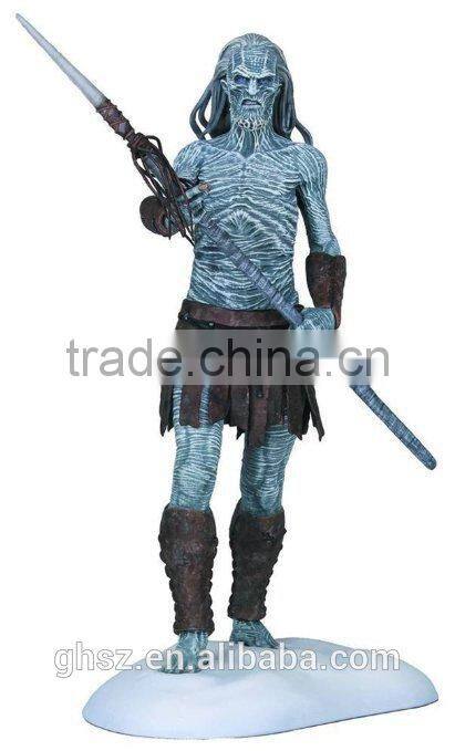 Guo hao hot sale custom resin Game of Throne toys , White Walker figure toys