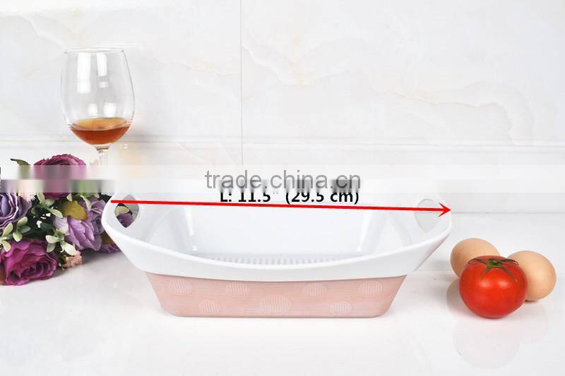 11.5" Square porcelain baking tray