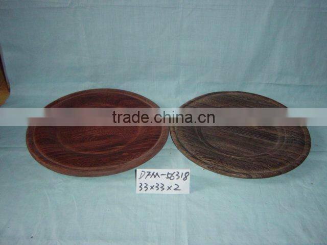 round wooden tray,wooden fruit tray,food tray