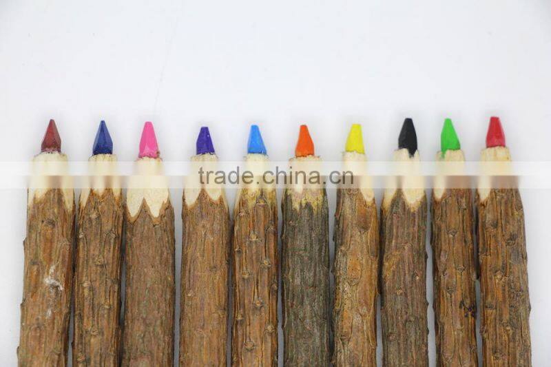12 Pcs Pine Coloring Pencil, 12 Nature Wooden Coloring Pencil, 12 Pieces Eco-Friendly Color Pencil