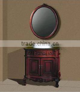 antique cabinet with double wash basin