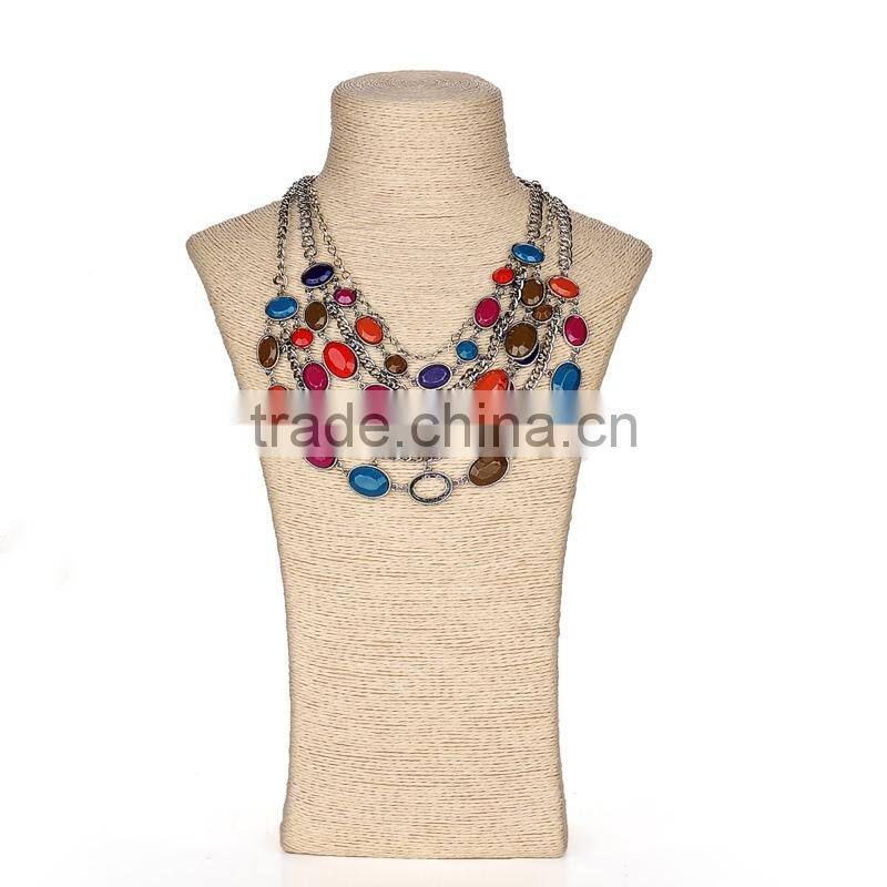 China professional manufacturer showcase handmade use necklace bust display
