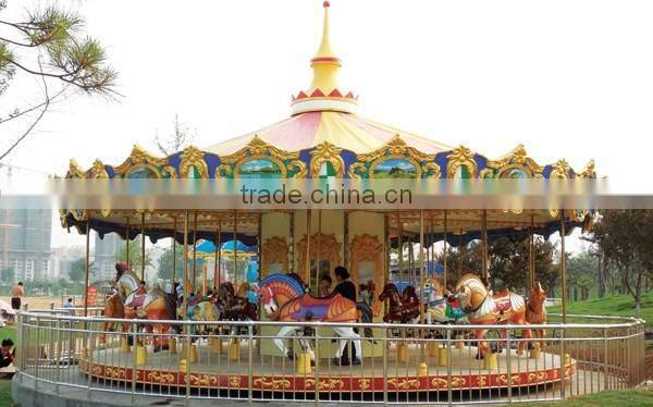 Popular sale carousel horse for sale,amusement park kids carousel ride with high quality