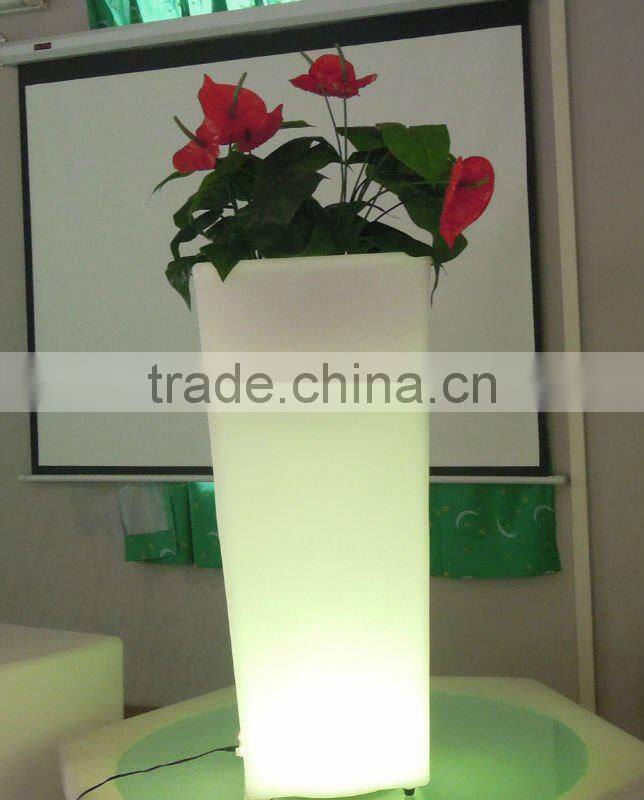 color changing led glowing rechargeable lighting planter