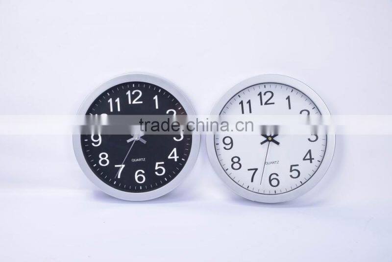 11" Beautiful style and good quality cheap price simple customized advertising plastic wall clock