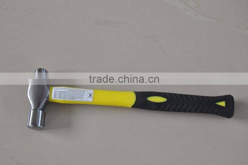 British type ball pein hammer with fiberglass handle