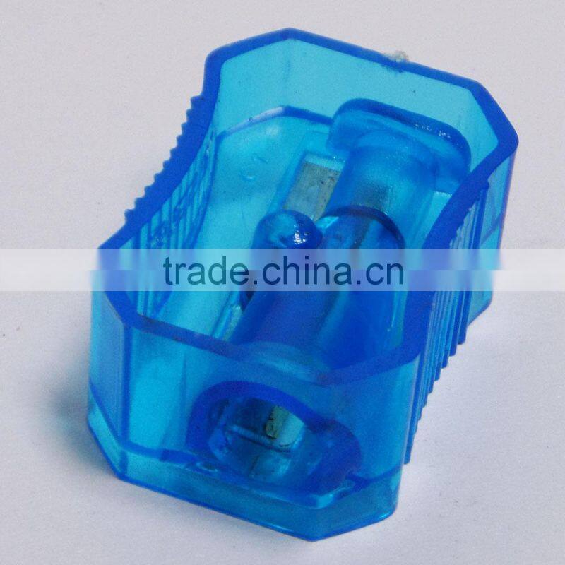 Mini plastic one hole manual colored cheap pencil sharpener