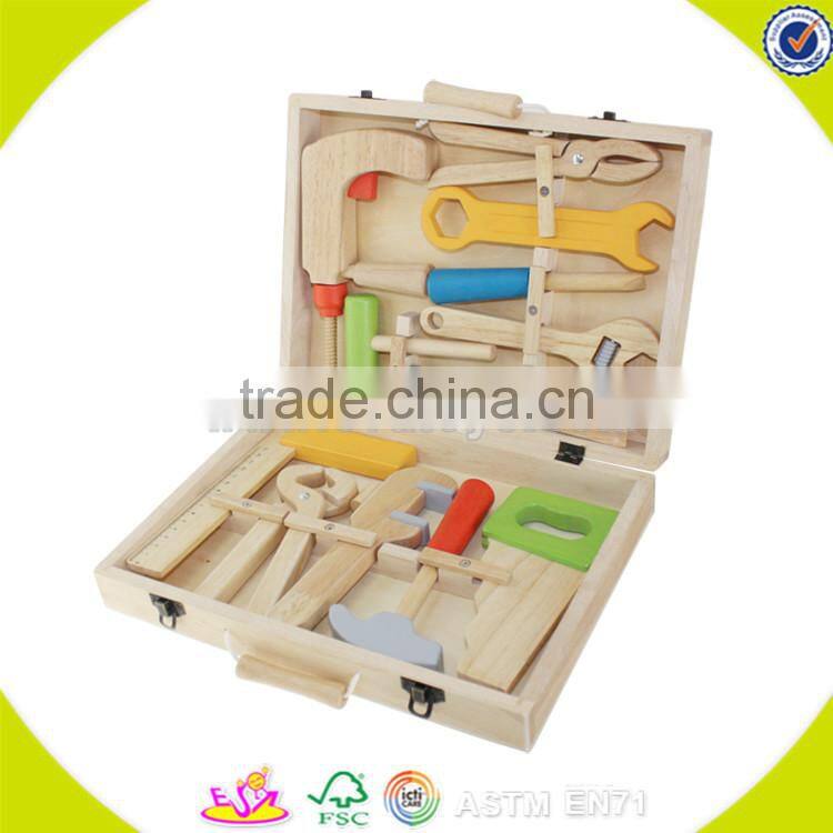 wholesale educational kids wooden assemble tools box toy brain training children wooden assemble tools box toy W03D018