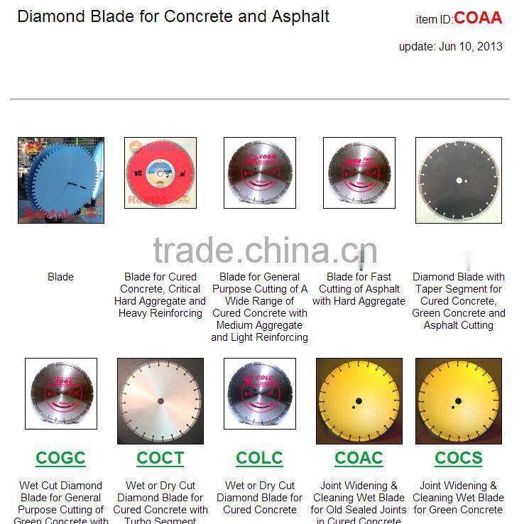 14" 350mm Concrete Tuck Point Diamond Blade Masonry Brick Block Mortar Joint Removal Grooving