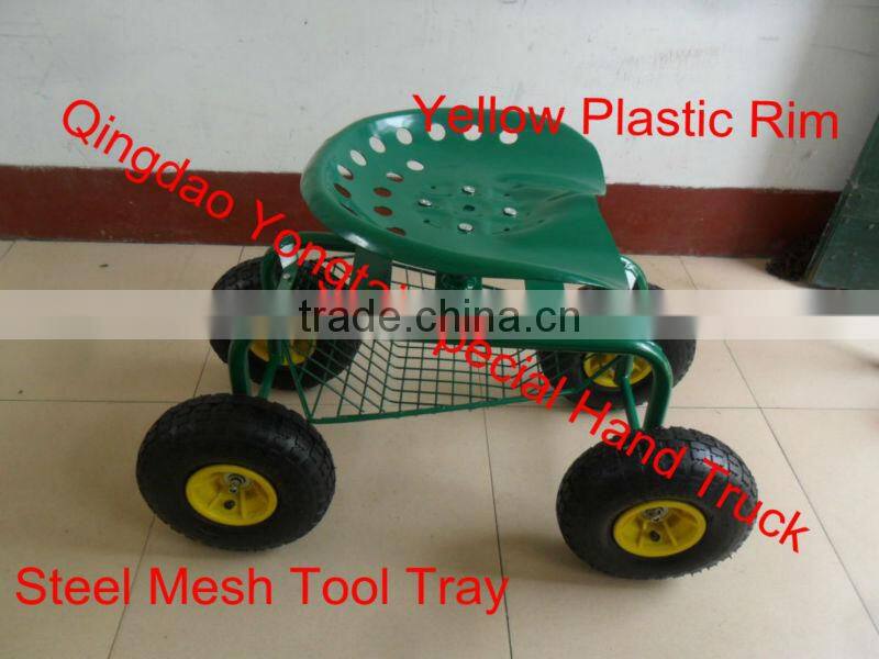 Rolling 4 Wheeled Garden Work Seat