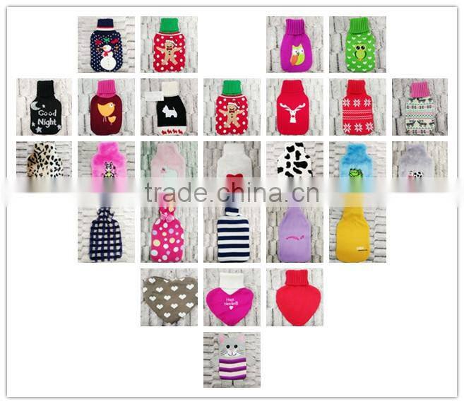 BS Heart Shaped 1000ml Rubber Hot Water Bottle