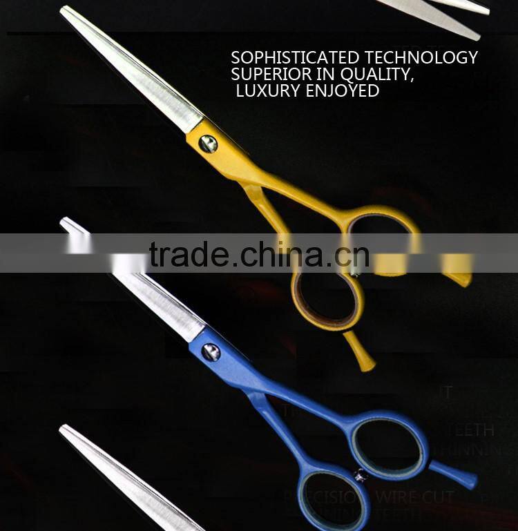 6inch japanese stainless steel pet grooming scissors with opposing handle