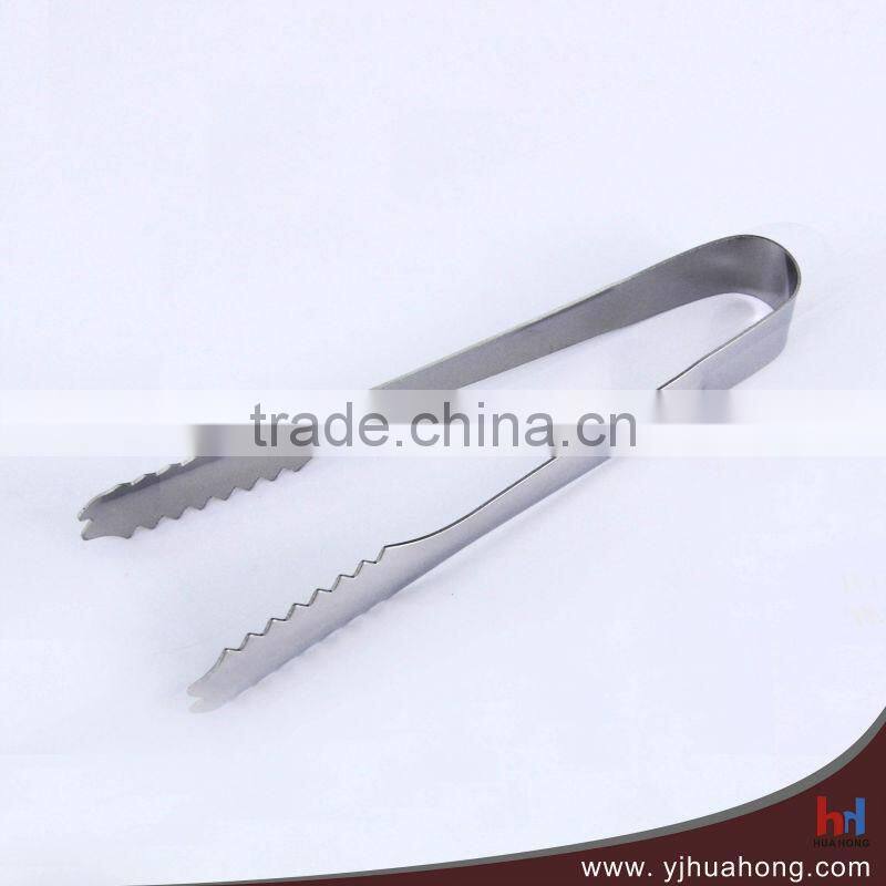 High quality stainless steel ice tongs,food tongs HT-SS24