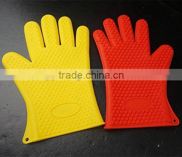 11030 Silicone Heat Resistant Grilling BBQ Gloves for Cooking, Baking, Smoking & Potholder