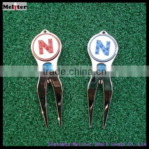 Manufacture bulk Golf Divot Tool with own logo and ball mark