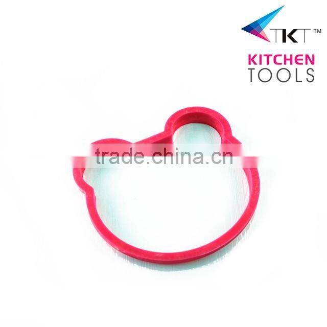 Bear shaped Silicone egg ring egg baking mold egg slicer