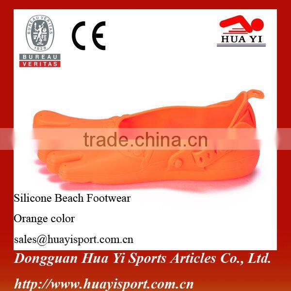 Wholesale pure color Junior beach footwear with patent