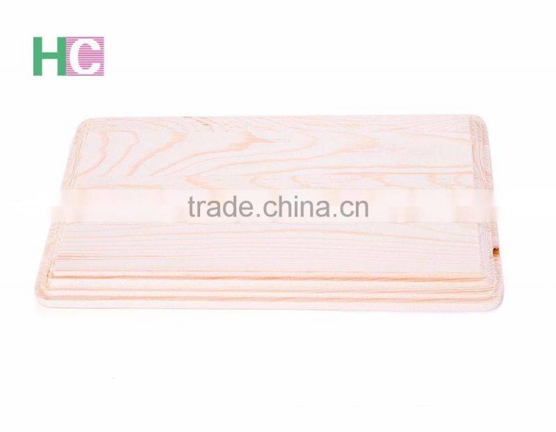 2016 Handcraft Unfinished Square Wooden Serving Plate