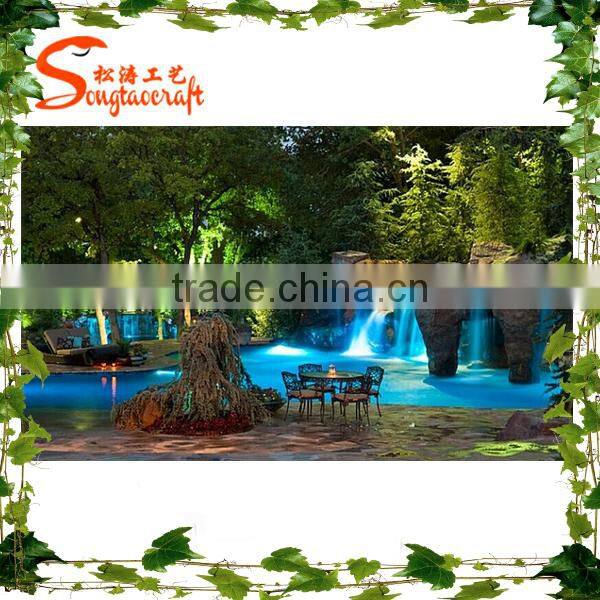 Romantic artistic simulation artificial rockery waterfall Landscape Art decorative artificial rockry waterfall