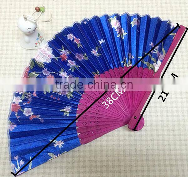 Bamboo Hand Held Folding Fan For Wedding Party Decor/Dancing Handheld Fan