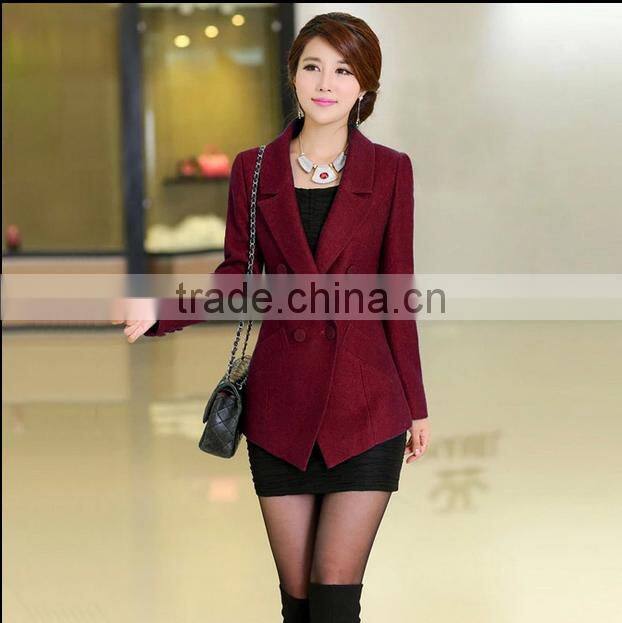 fashion wool material women blazer WMS043