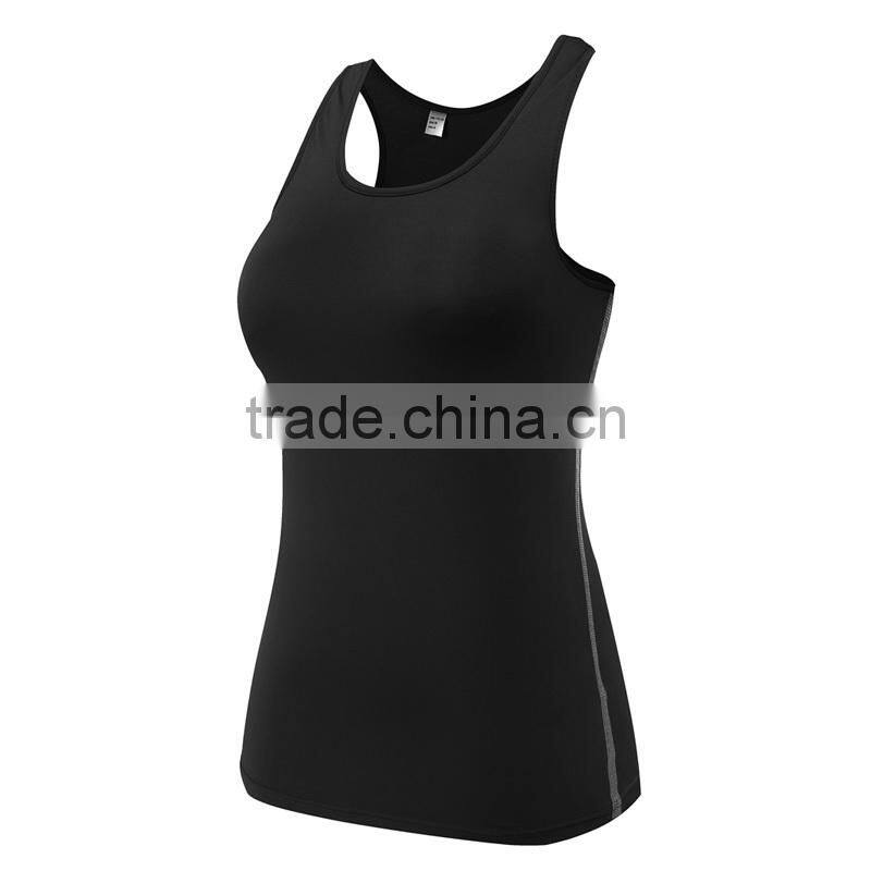 Wholesale quick dry athletic fitness womens workout sport tank tops