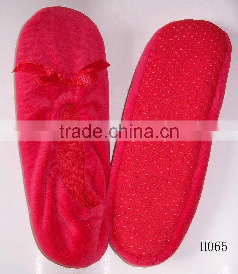 women dancing ballerina shoes 2016 with velvet fabric