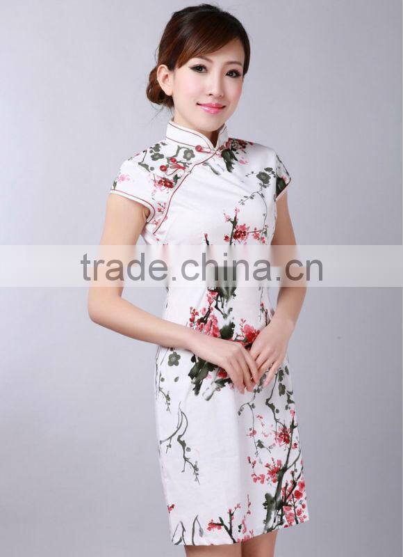 cheongsam cotton dress