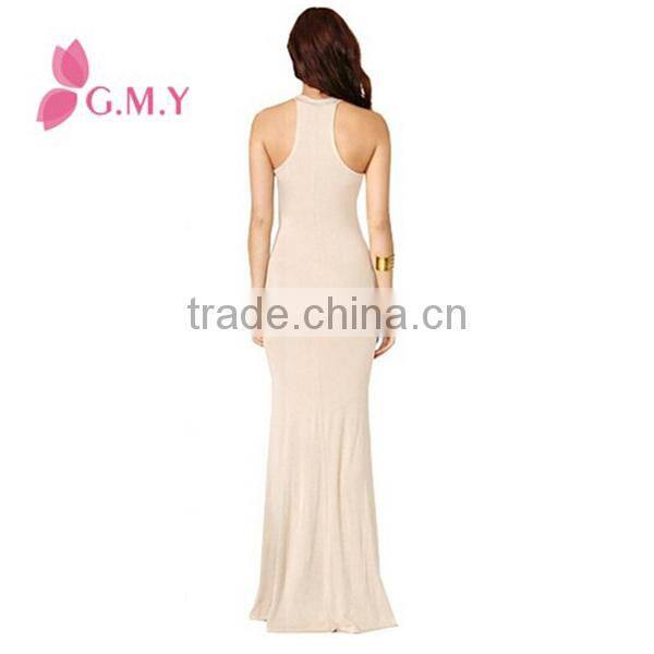 Women Backless Sleeveless Slim Maxi Party Cocktail Long Maxi Dress
