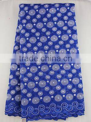 quality new orange cotton lace fabric for wedding dress SL0308