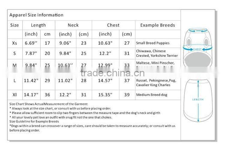 Top China Wholesale Pet Product small dog clothes Pet Accessory Dog Clothes