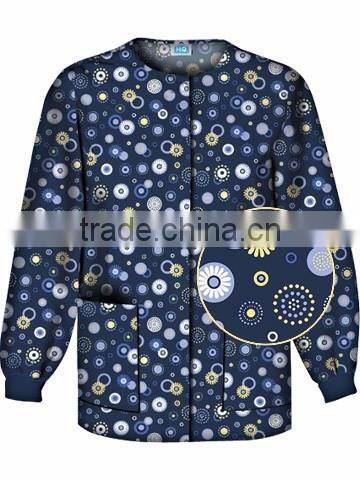 Wholesale Custom Printing Medical/Hospital Scrubs Jackets Top