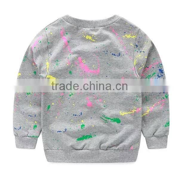 high quality pullover long sleeve t shirt children sports clothes sets