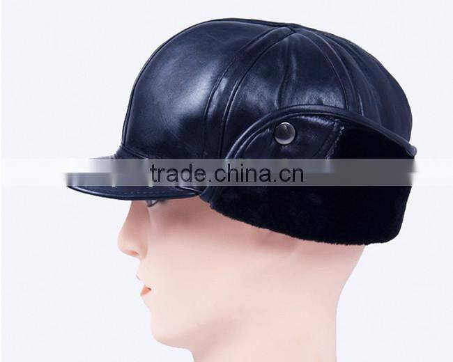 black leather snapback hat wholesale