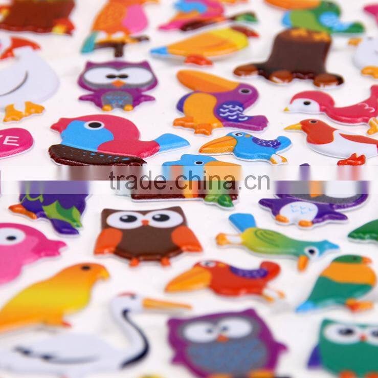 Children puffy sticker ,multicolor decoration stikcer bubble DIY sticker for education