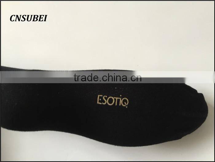 Custom wholesale ankle high black bamboo firber custom logo woman dress socks