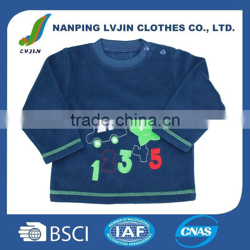 Long sleeve baseball New child t shirt kids cotton t-shirt wholesale for baby boy