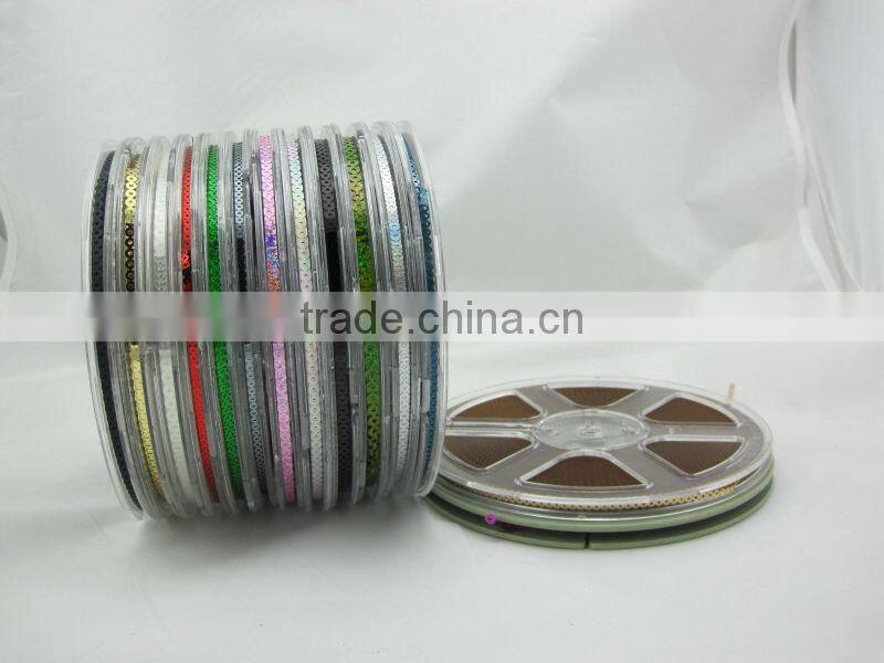 Chain Sequins roll pet sequins foil Color sequins for Embroidery