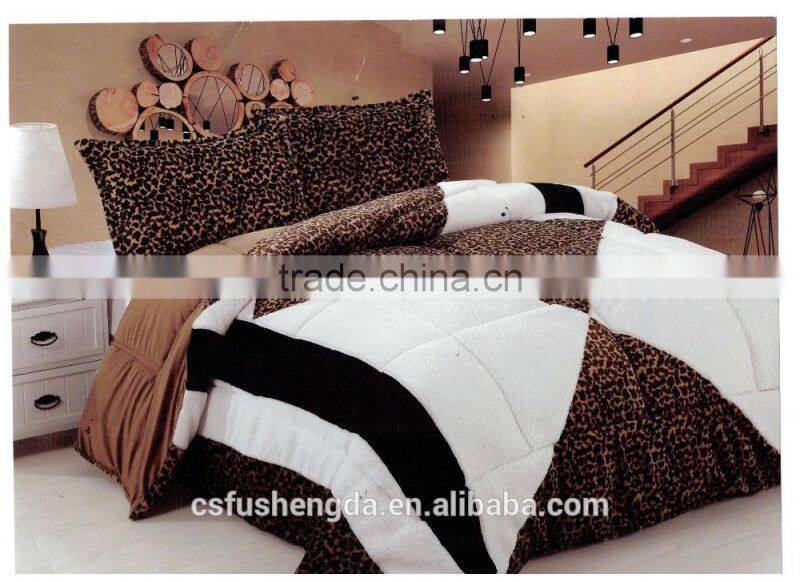 2017 latest design super shining patchwork cover bed for hot selling