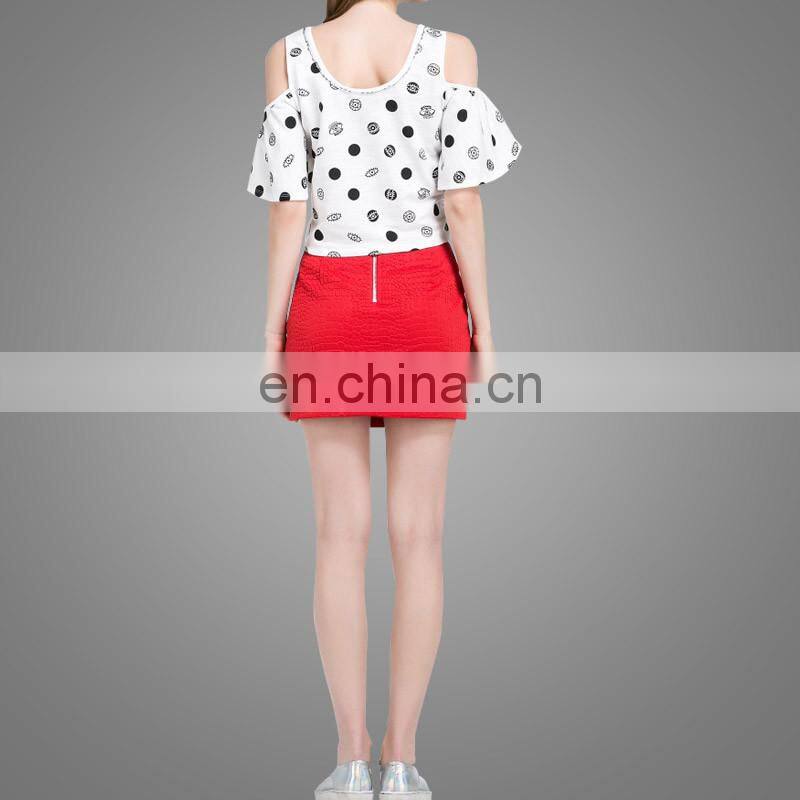 New New Lovely Summer Printing Strapless Women Blouses Women Top