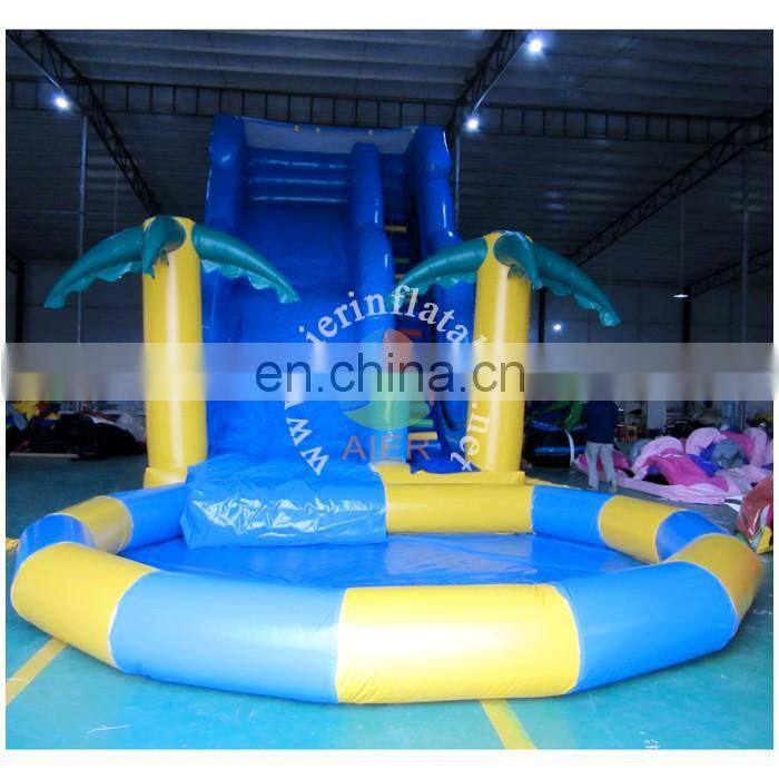Amazing Inflatable Jungle Water Slide with pool