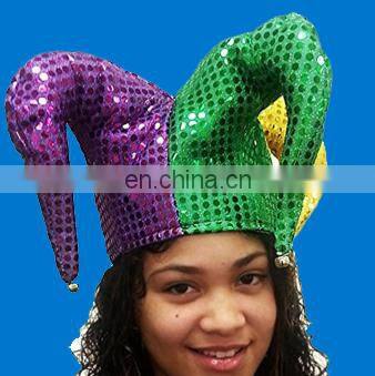 2017 newest Jester Clown Mardi Gras Party Costume Hat